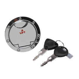 Bouchon réservoir essence MBK Nitro Yamaha Aerox avant 2013 - Antivol à Clé Chromé