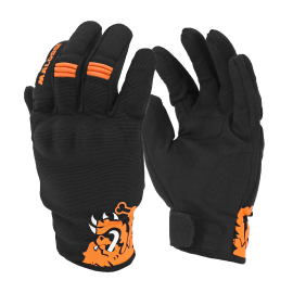 Gants Moto - Malossi M-Gloves Printemps / été - Noir / Orange