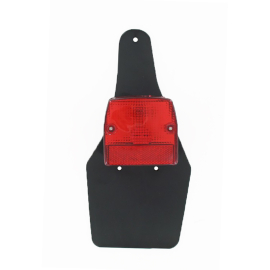 Feu arrière Peugeot 103 SP / SPX - Lumière / Stop - Noir / Rouge avec bavette