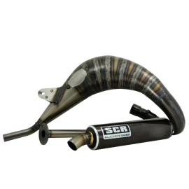 Pot Passage haut droit Sherco SM / Enduro 50 / 70cc avant 2019 - Handmade Cross Carbone SCR Corse