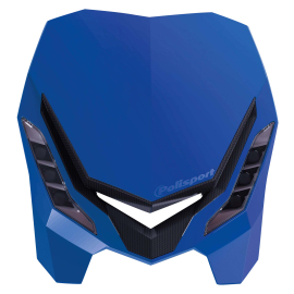 Tête de Fourche / Plaque phare - E-Blaze à leds Bleu Yam / Noir