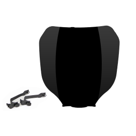 Tête de Fourche /  Plaque Frontale Numéro - Cross Noir