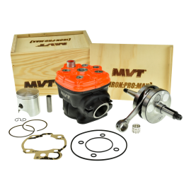 Pack Moteur 90cc AM6 - Kit MVT Iron Pro Max Fonte + Vilebrequin SC Service Course Axe 13mm Course 44.8mm