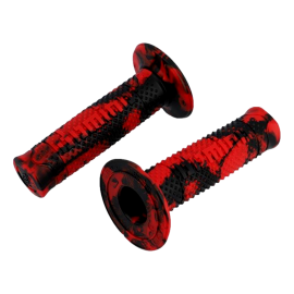 Poignées de Guidon - Domino Off Road A260 Snack Rouge / Noir