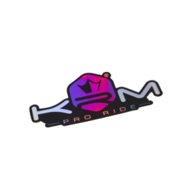 Autocollant KRM violet holographique