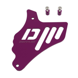 Cache pignon Doppler en aluminium adaptable pour Minarelli AM6 violet
