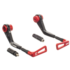 Protège levier aluminium noir / rouge - Terzo