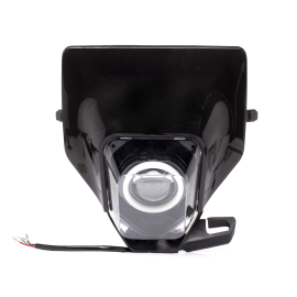 Plaque phare type Husqvarna  - LED Angel Eye connectée Bluetooth - Noir - TERZO