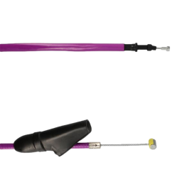 Transmission / câble d'embrayage mécaboite Doppler en Teflon adaptable pour Derbi Euro3 / Euro4 violet