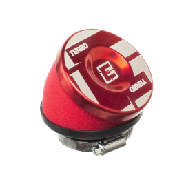 Filtre à air coudé diam. 49mm - Terzo Power - Rouge
