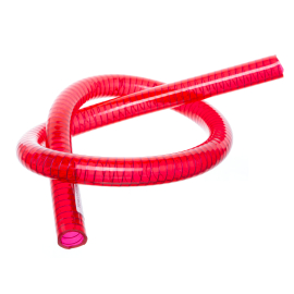 Durite de refroidissement renforcée 19x25mm 1M (moto) - transparent rouge - Terzo