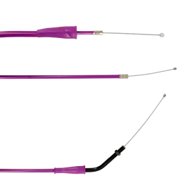 Transmission / câble de gaz Doppler en Téflon adaptable pour DERBI SENDA de 2000 à 2006 EURO2 violet