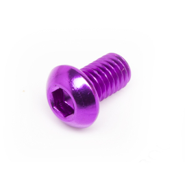 Vis M6x10 Most tête bombée aluminium violet