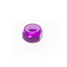 Ecrou freiné nylstop M5 Most aluminium violet DIN 985