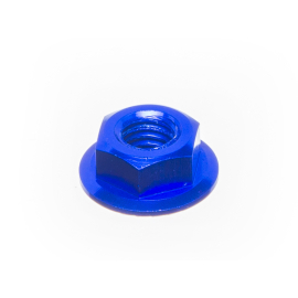 Ecrou avec rondelle intégrée M6 Most aluminium bleu DIN 6923