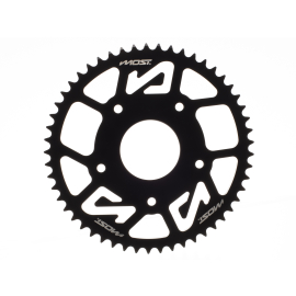 Couronne alu Most 420 - 53 dents Peugeot XPS et XR7 Noir