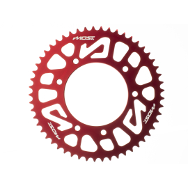 Couronne alu Most 420 - 53 dents Derbi DRD Pro Rouge
