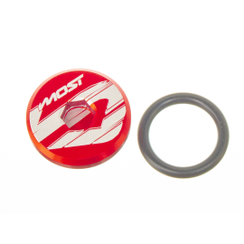 Bouchon de culasse Most Derbi Gilera Aprilia Euro 4 rouge