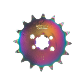 Pignon Watts Derbi après 99 Z16 420 titane bleu