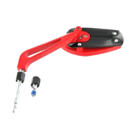 Rétroviseur universel réversible F1 Email rouge