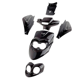 Kit carénage Tun'R MBK Booster Next (NG) et Yamaha Spy noir 6 pièces