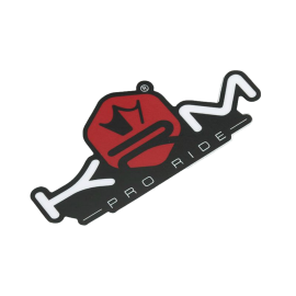 Autocollant KRM Pro Ride 80X40 mm rouge