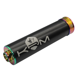 Silencieux d'échappement KRM Pro Ride 50-70cc noir/Néo-Chrome