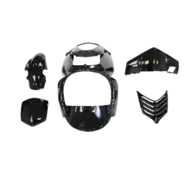 Kit carénage TNT adaptable Aprilia Sonic noir brillant