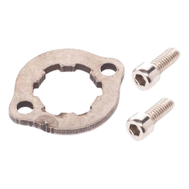 Plaque d'arret pignon sortie de boite Derbi Euro 3 avec vis Watts