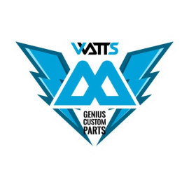 Autocollant Watts Lightning blanc