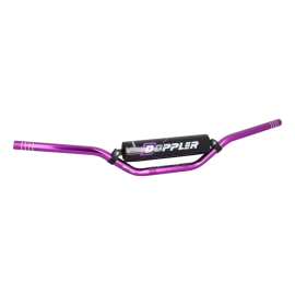 Guidon Doppler Cross bar avec mousse 22mm violet