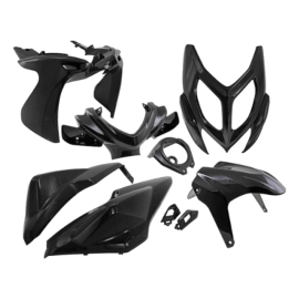 Kit carénage ALL PRO 9 pièces MBK Nitro /Yamaha Aerox noir