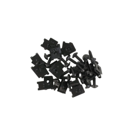 Agrafes et vis de carrosserie 5mm noire X25