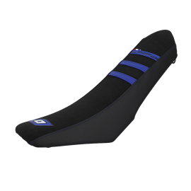 Housse de selle Mecaboite Doppler adaptable Sherco SM-R après 2013 – Noir / Bleu