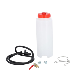 Réservoir auxiliaire d’atelier 1 L avec durite et robinet – Nourrice