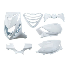 Kit Carénage Piaggio ZIP SP2 50cc 2T AC et LC / 4T LC - BLANC 6 pièces