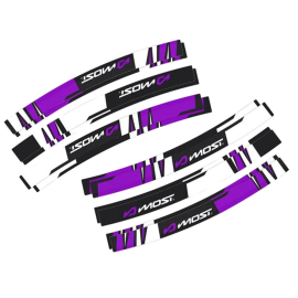 Kit decoración llantas moto Most Violet