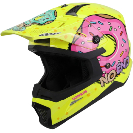Casque Cross NOEND Donuts Jaune XL