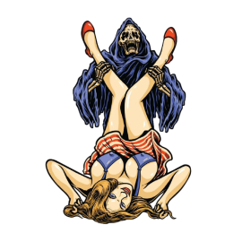 Autocollant Lethal Threat Mini Reaper Calling 60x80mm