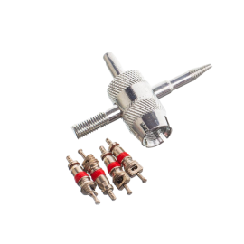 Démonte‑obus avec 4 obus de valves