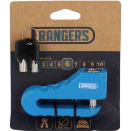 Antivol bloque disque bleu Ø9.8mm Rangers
