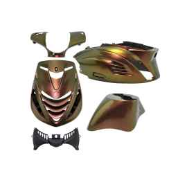 Kit carénage 5 pièces adaptable Piaggio Zip SP RS-1 AC BMW Chesnut Bronze Brown