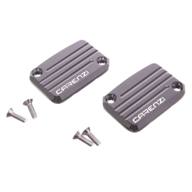 Paire de couvercles maître-cylindre Carenzi MBK Booster / Yamaha BW'S – Noir CNC