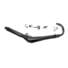 Pot d'échappement à pompe chromé type Kenji – MBK 51 (bras oscillant rond)