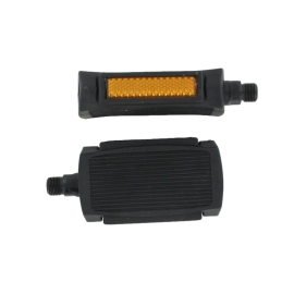 Pédales Monobloc Noires avec catadioptres 14x125 Cyclo (version 2)