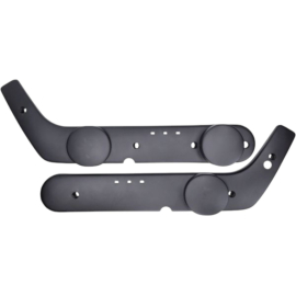 Paire de caches moteur noir adaptable Piaggio Ciao