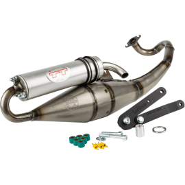 Pot d'échappement Leovince TT poli Peugeot 50cc Ludix Blaster Jet Force Speedfight 3