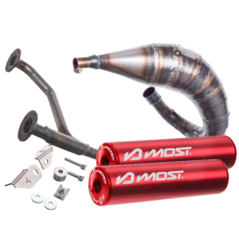 Pot Most 50 70cc double sortie rouge Beta RR 50 à partir de 2021