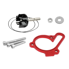 Pompe à eau Stage6 50cc pour Derbi Senda – Alu CNC rouge (haut débit)
