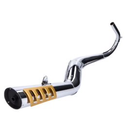 Pot d'échappement Giannelli Street Aprilia Custom 50 AE Red Rose Classic 1991-1997 chromé